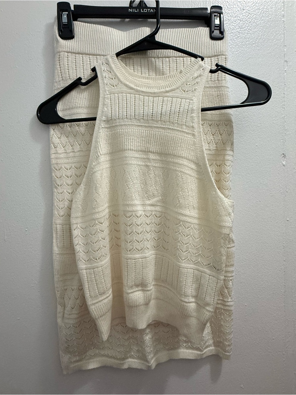 Abercrombie & Fitch Cream Knit Tank Top